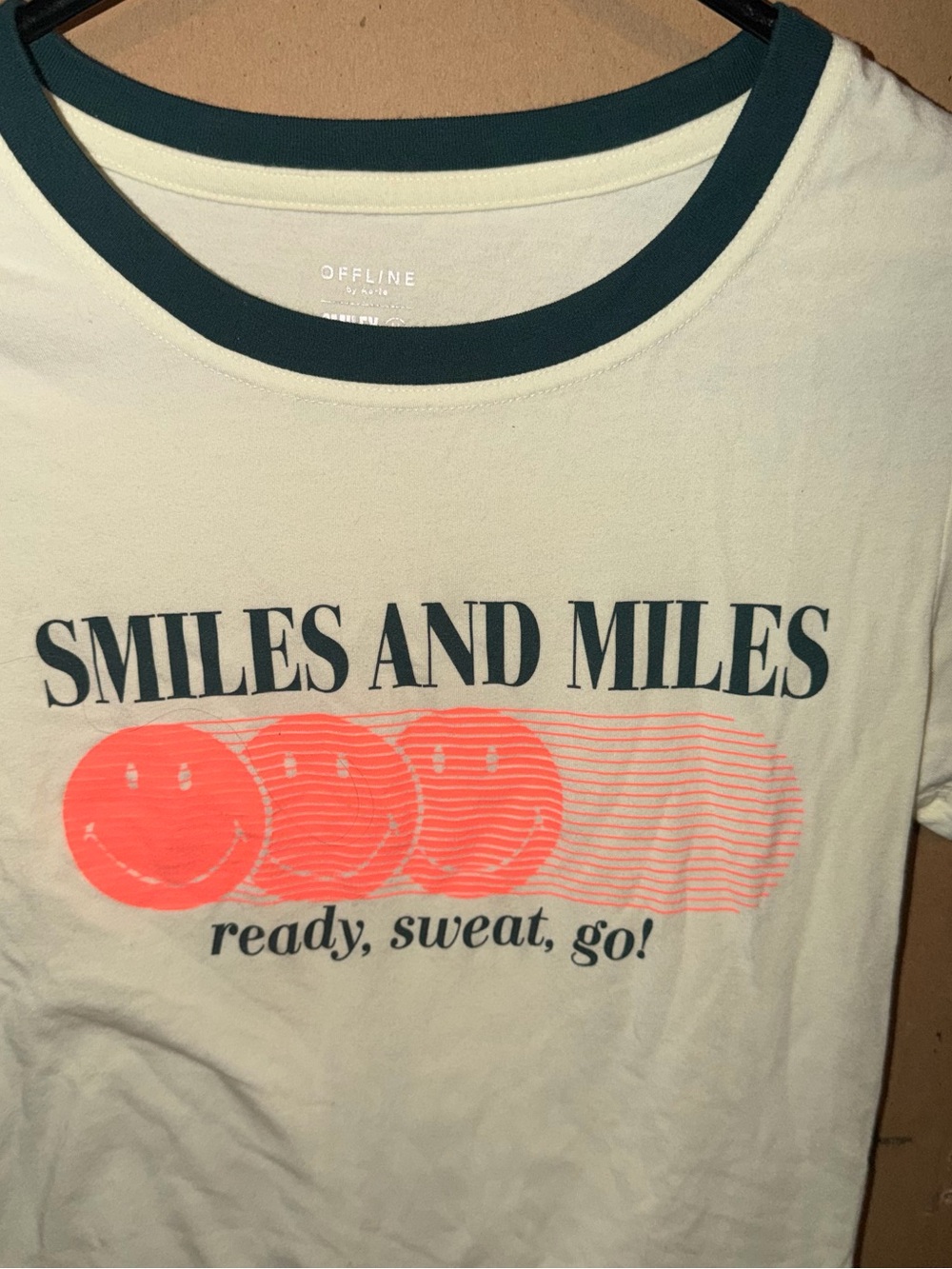 Smiles and Miles Graphic Tee Yellow with Coral and Dark Green - Picture 2 of 4